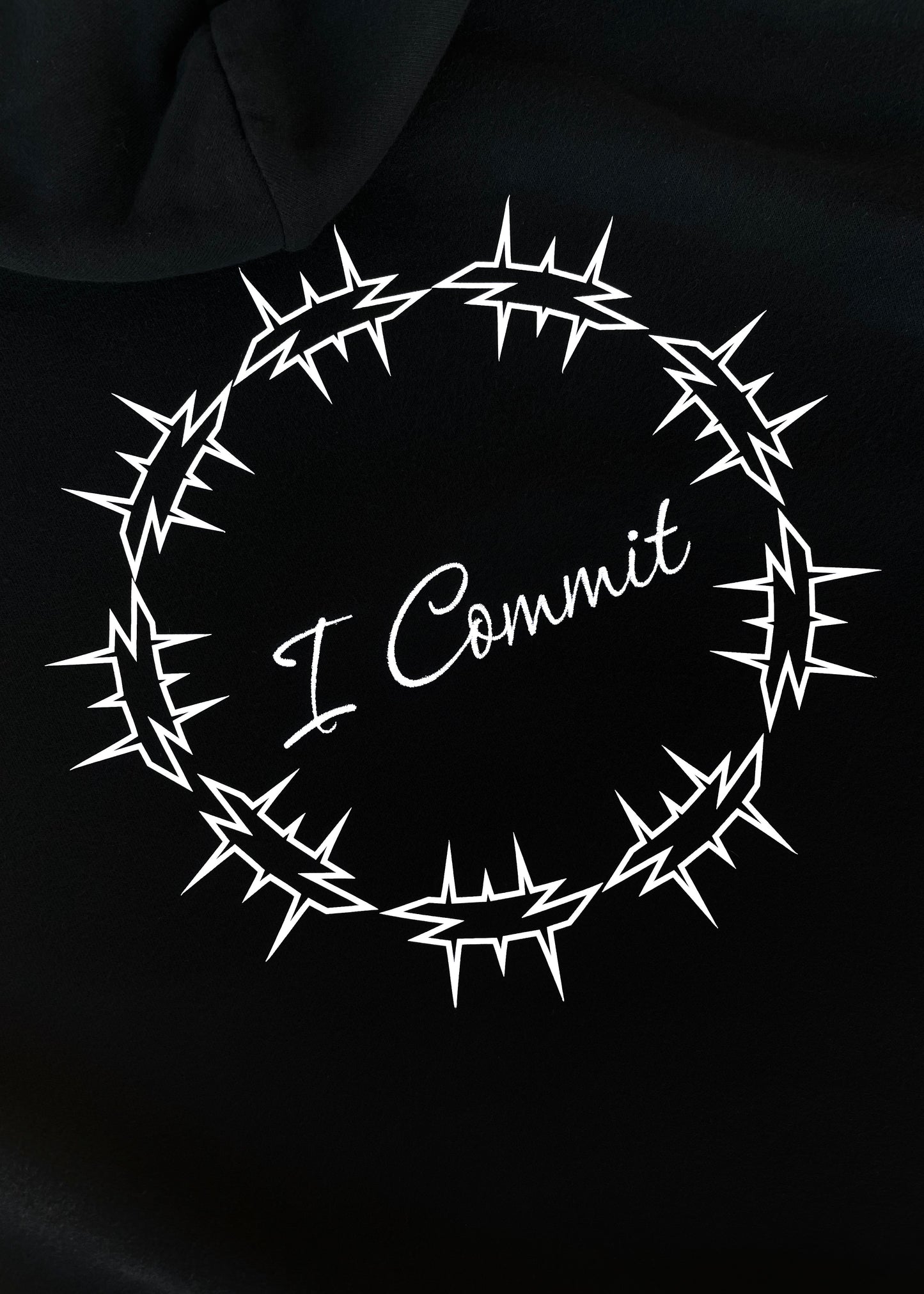 Embroidered and Printed Last Words of Christ Hoodies