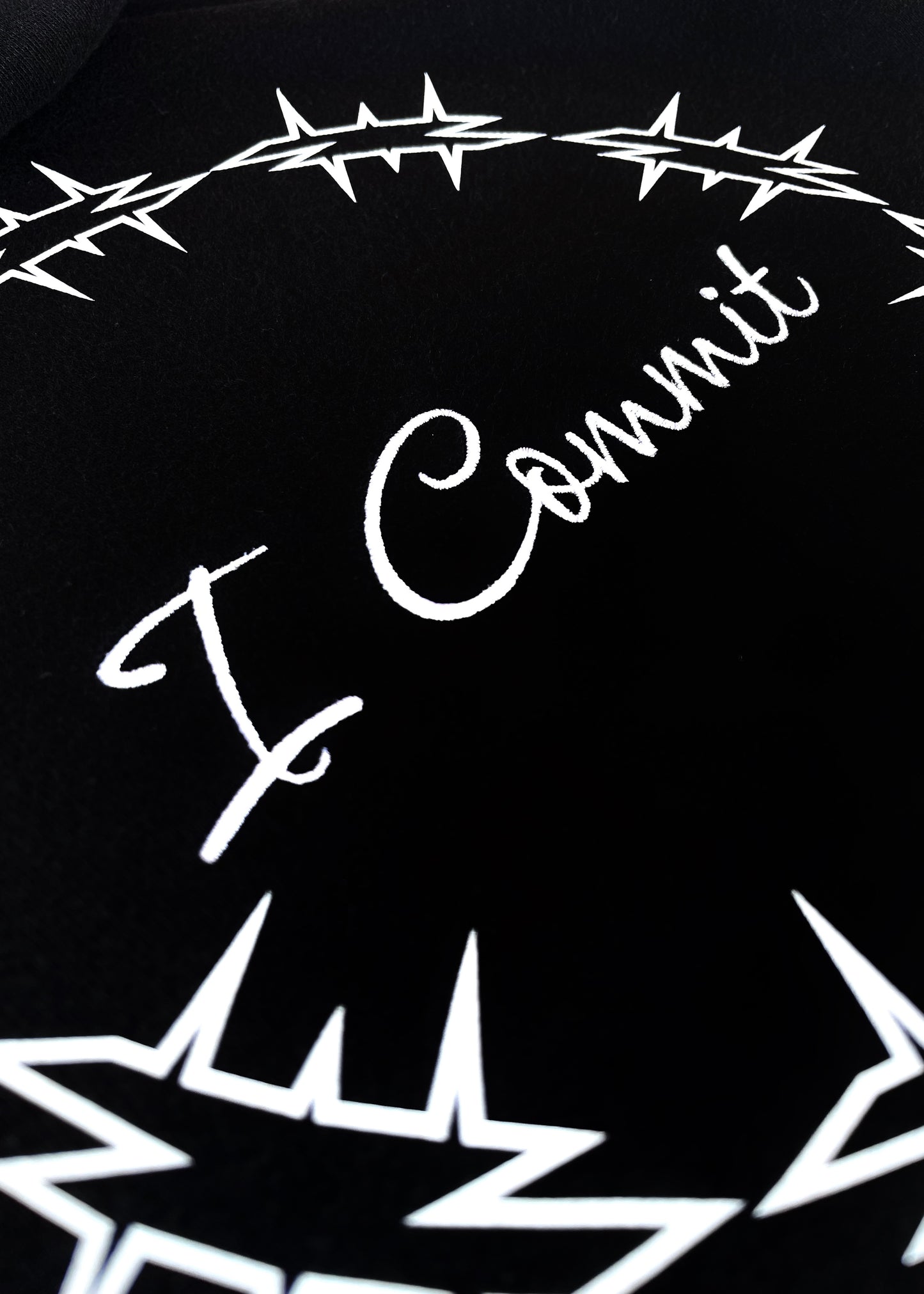 Embroidered and Printed Last Words of Christ Hoodies
