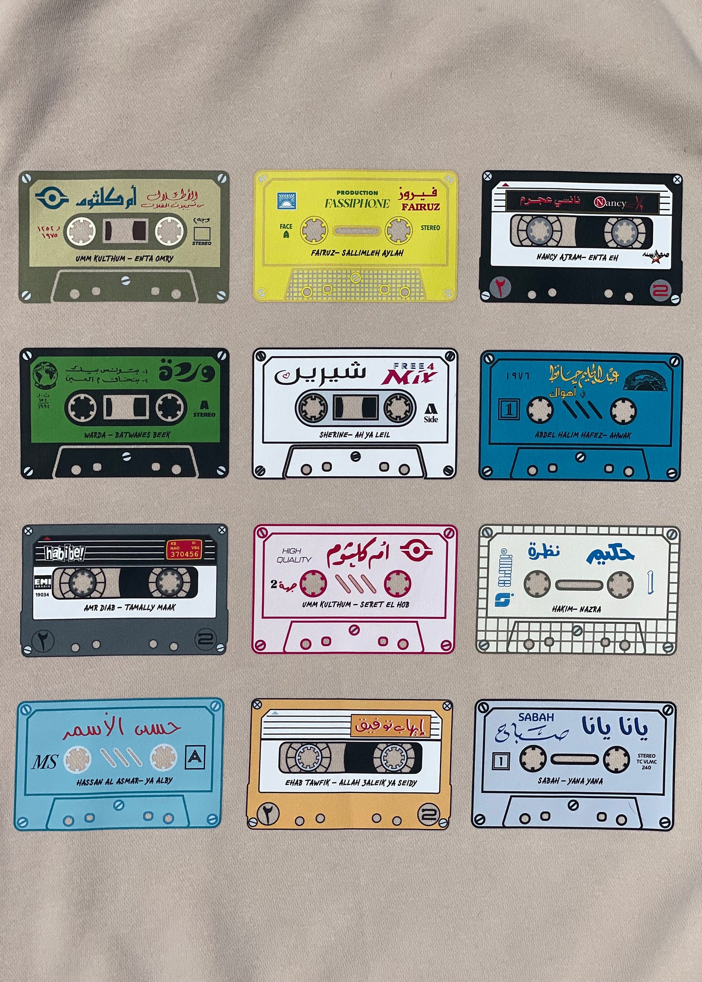 Arabic Cassette Collection Crewneck