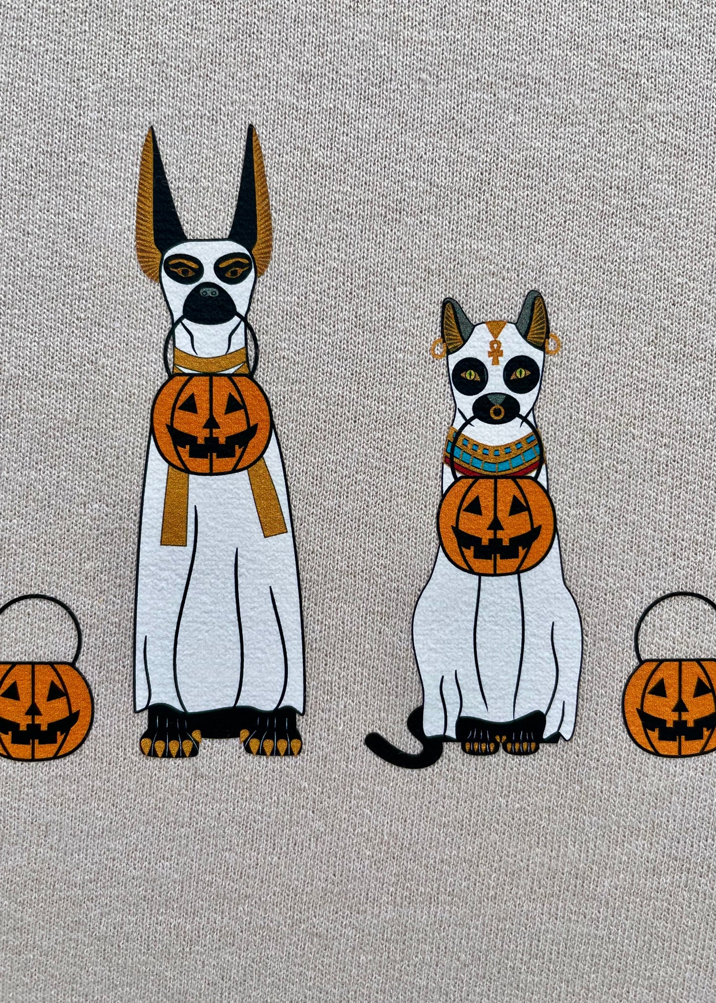 Anubis Jackals and Egyptian Cats Sweatshirts
