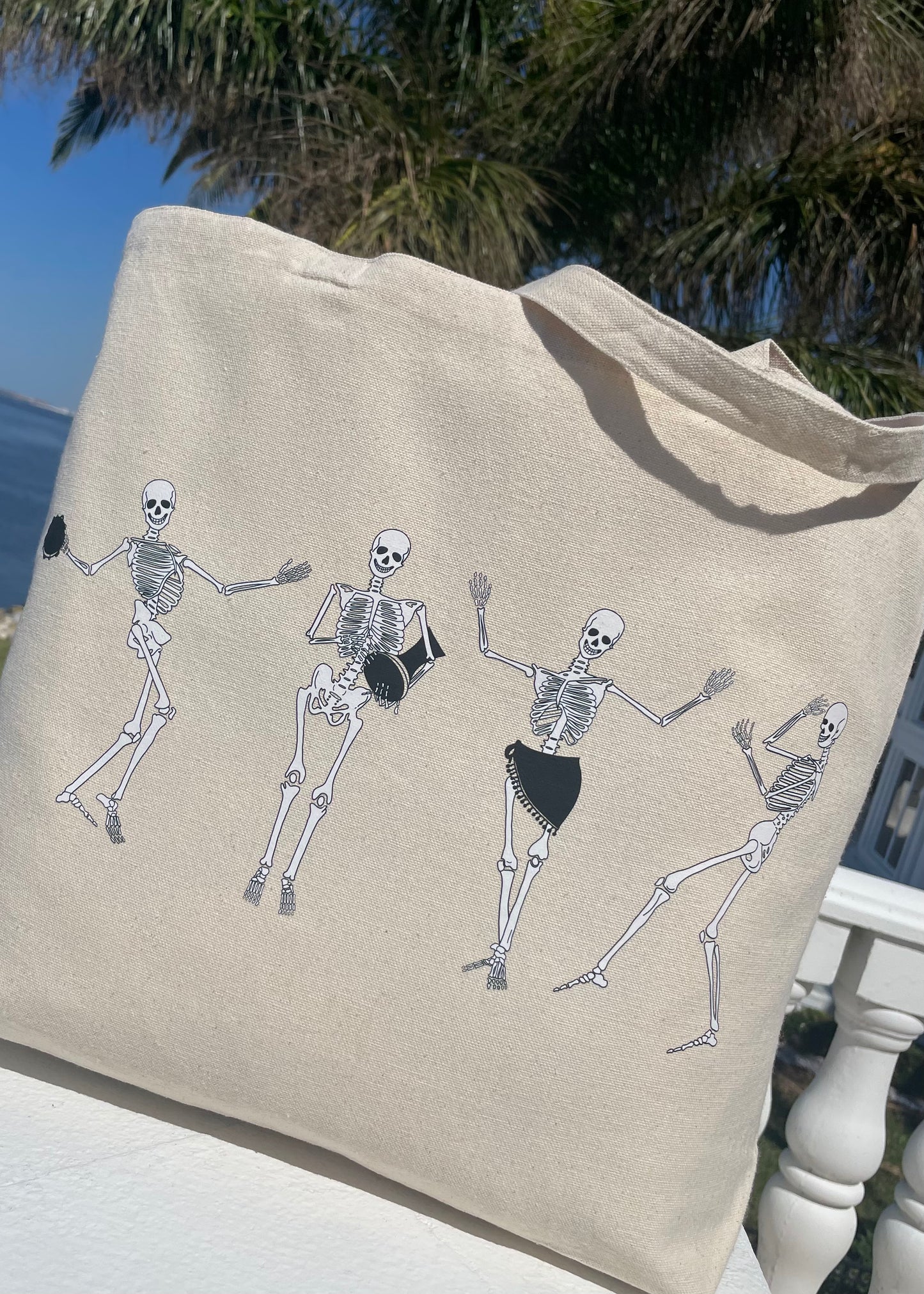 Belly Dancing Skeletons Jumbo Tote