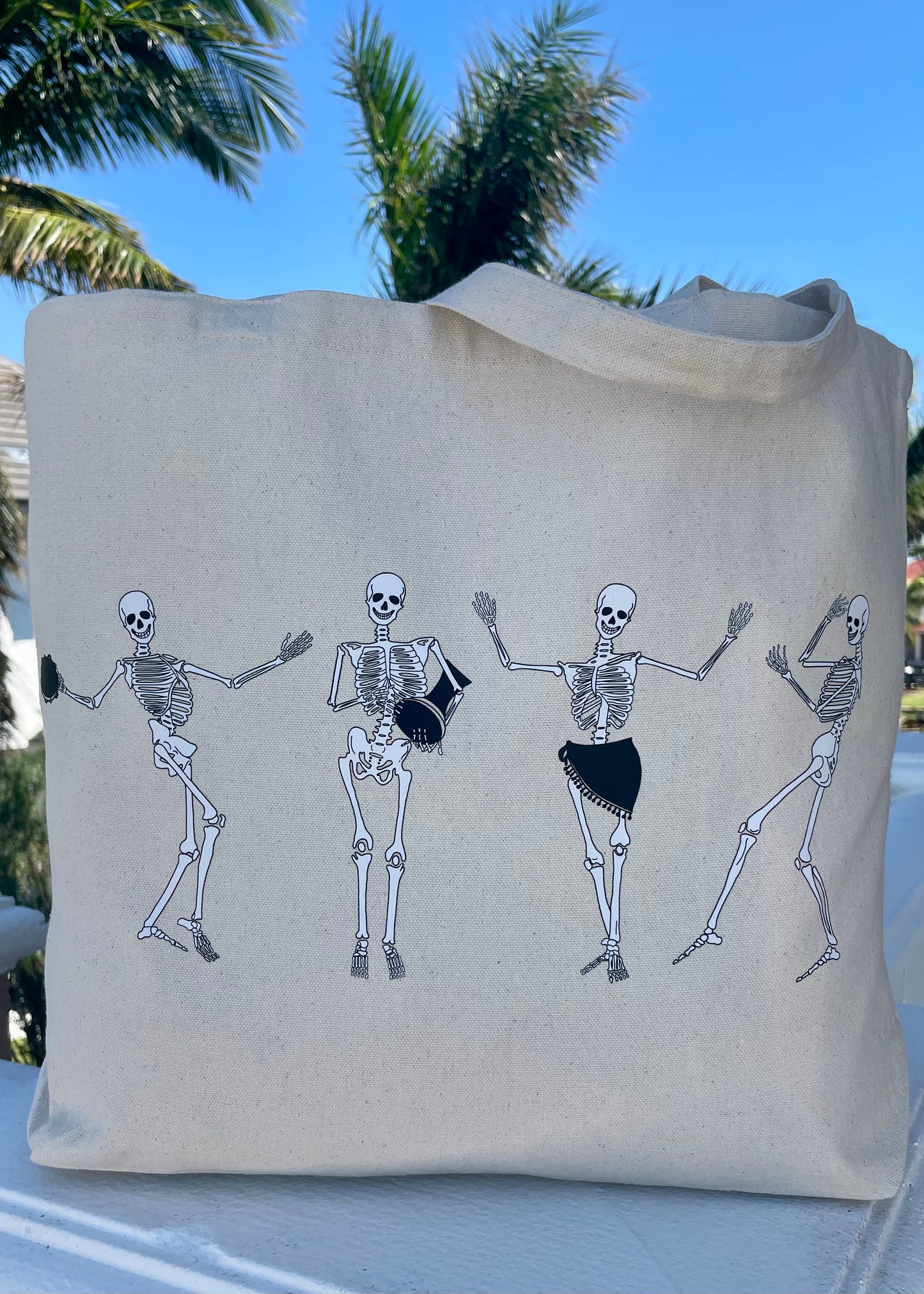 Belly Dancing Skeletons Jumbo Tote
