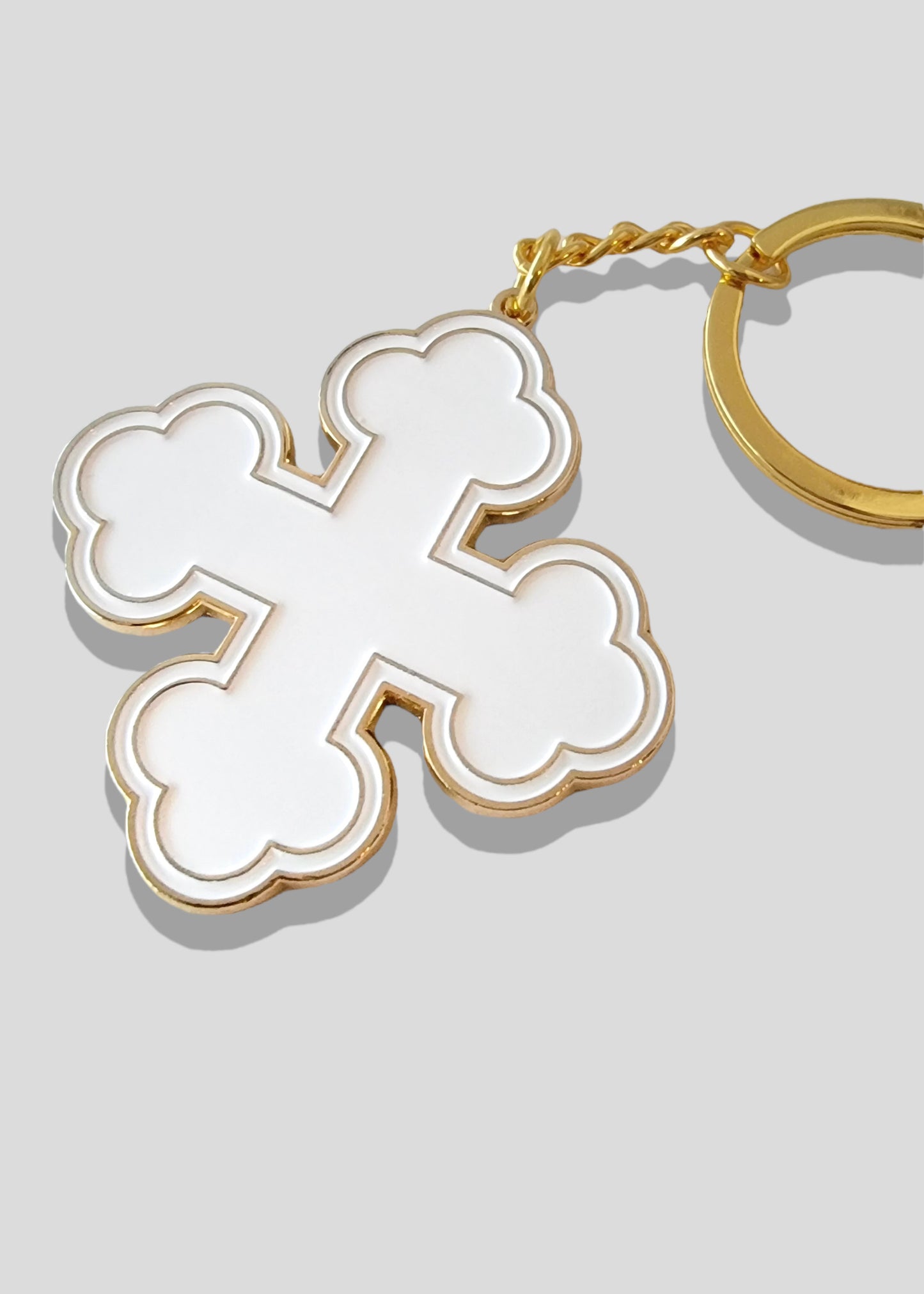 Round Coptic Cross Keychains