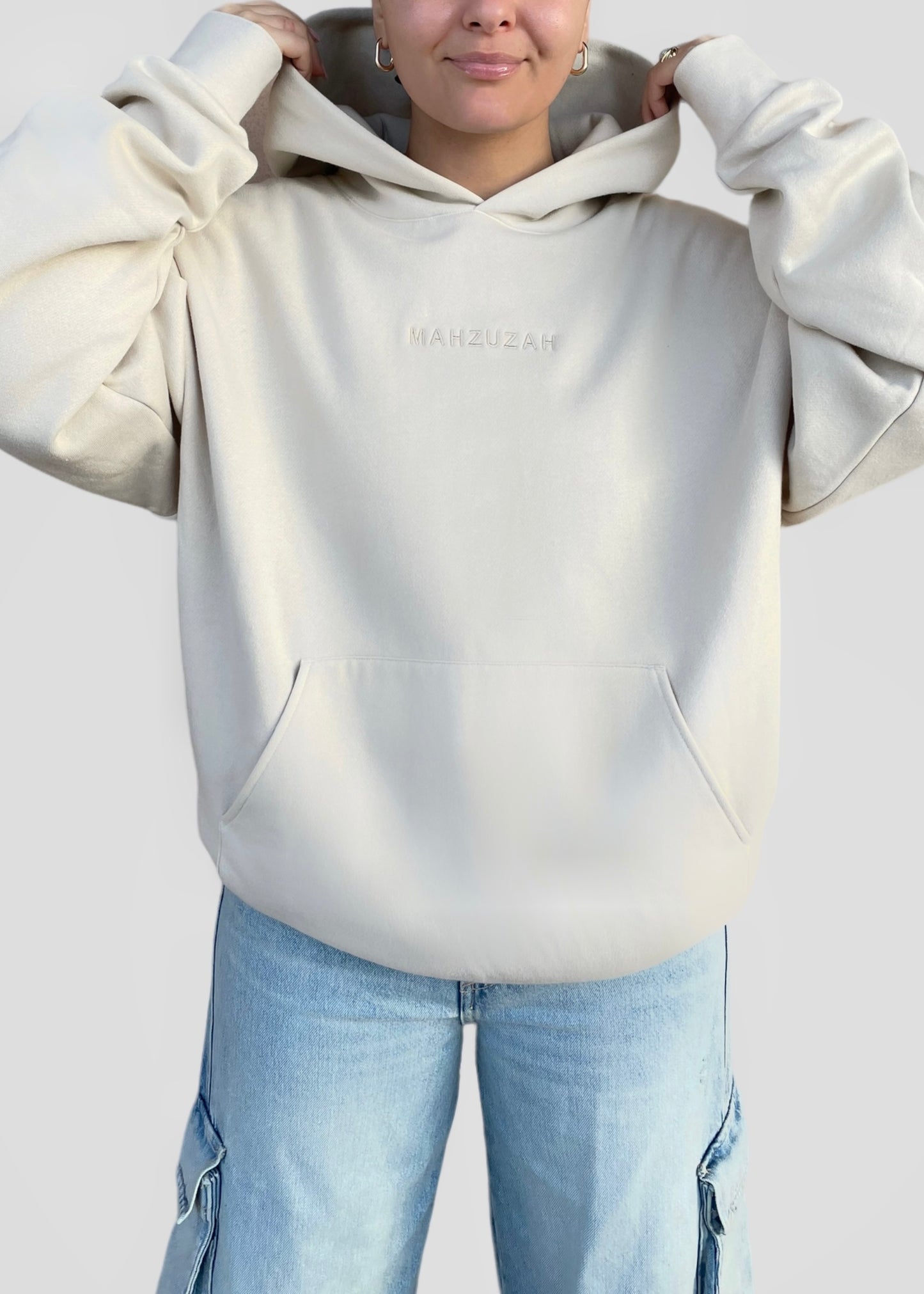 Coptic Floral Cross + Mahzuzah Printed & Embroidered Sweatshirts