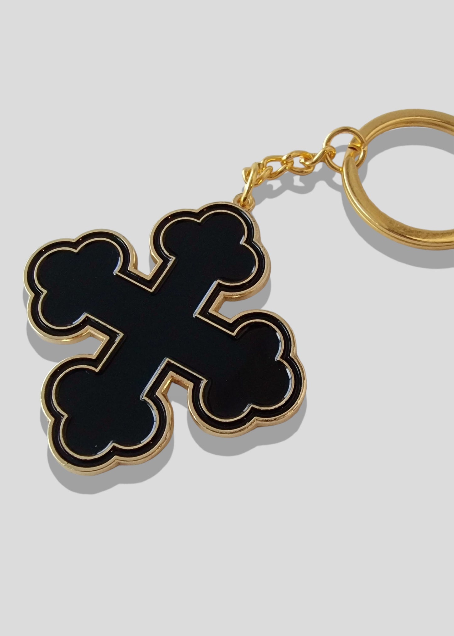 Round Coptic Cross Keychains