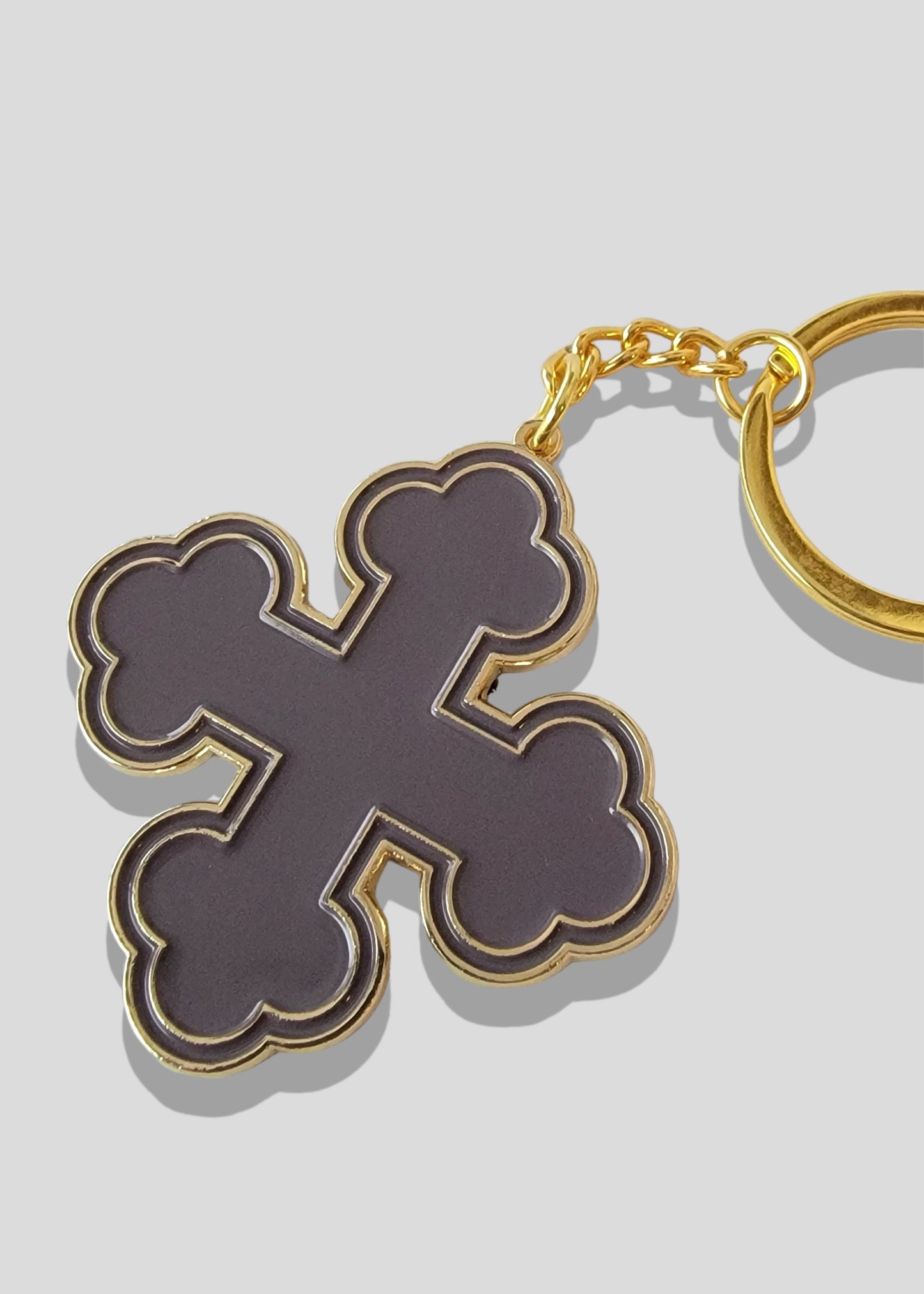 Round Coptic Cross Keychains