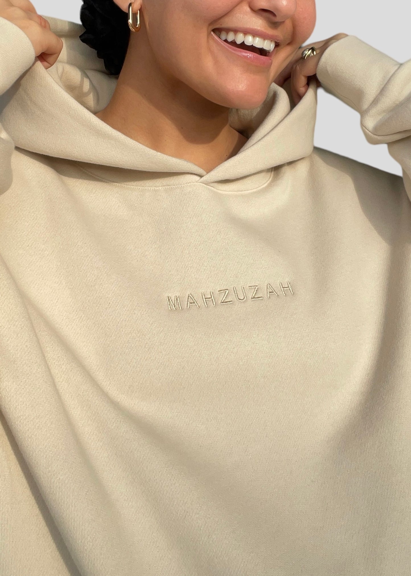 Coptic Floral Cross + Mahzuzah Printed & Embroidered Sweatshirts
