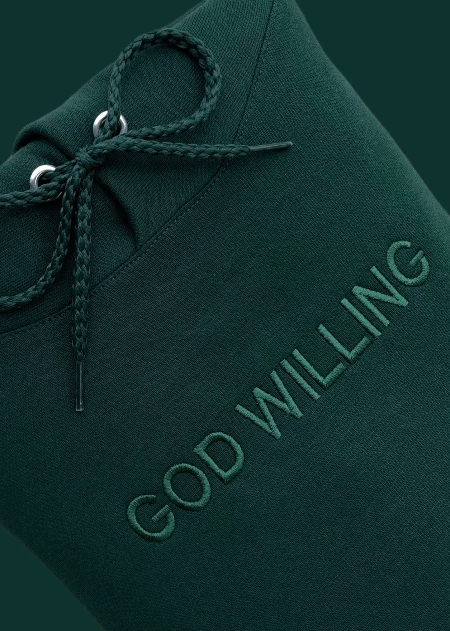 Embroidered God Willing Sweatshirts