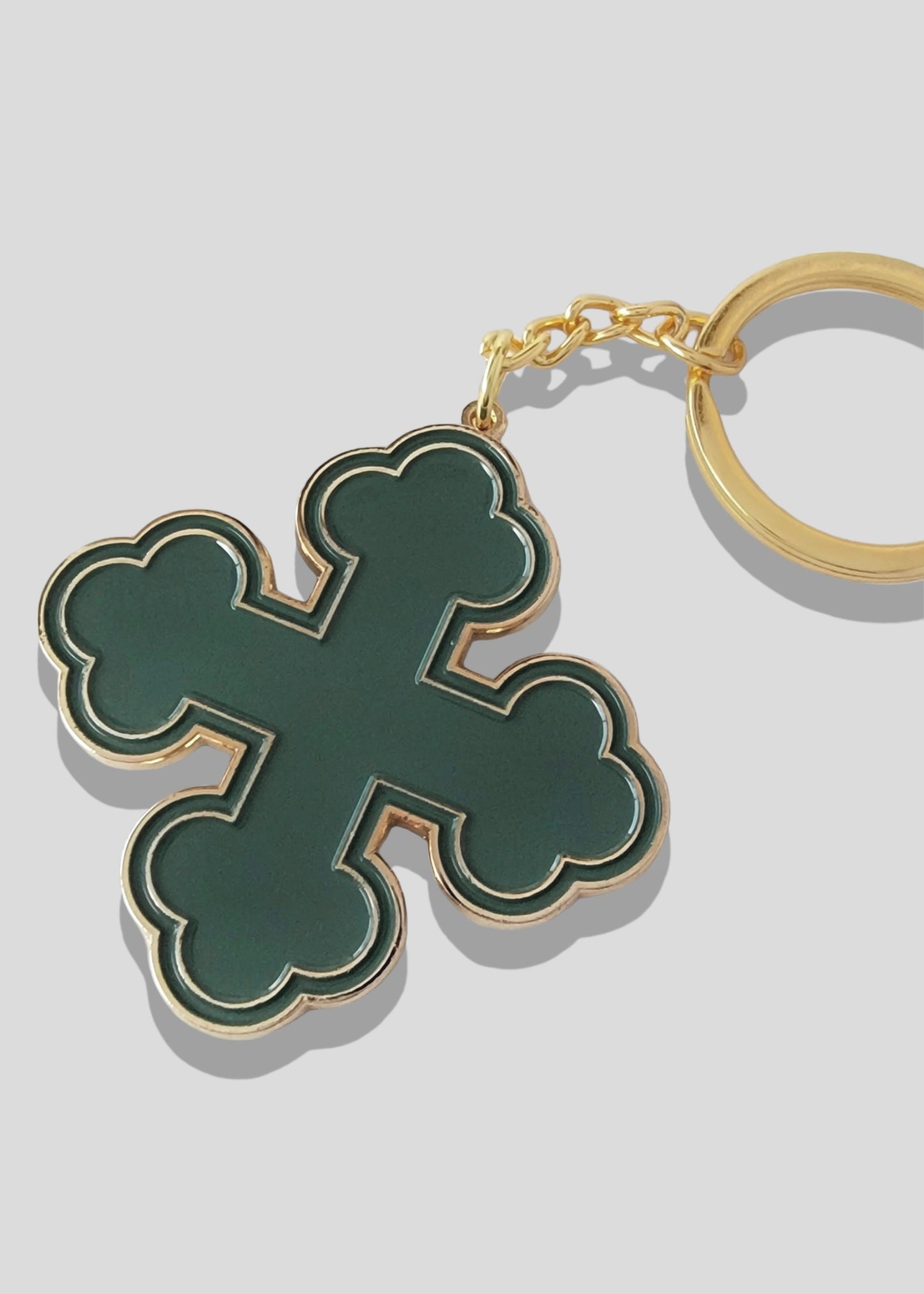 Round Coptic Cross Keychains