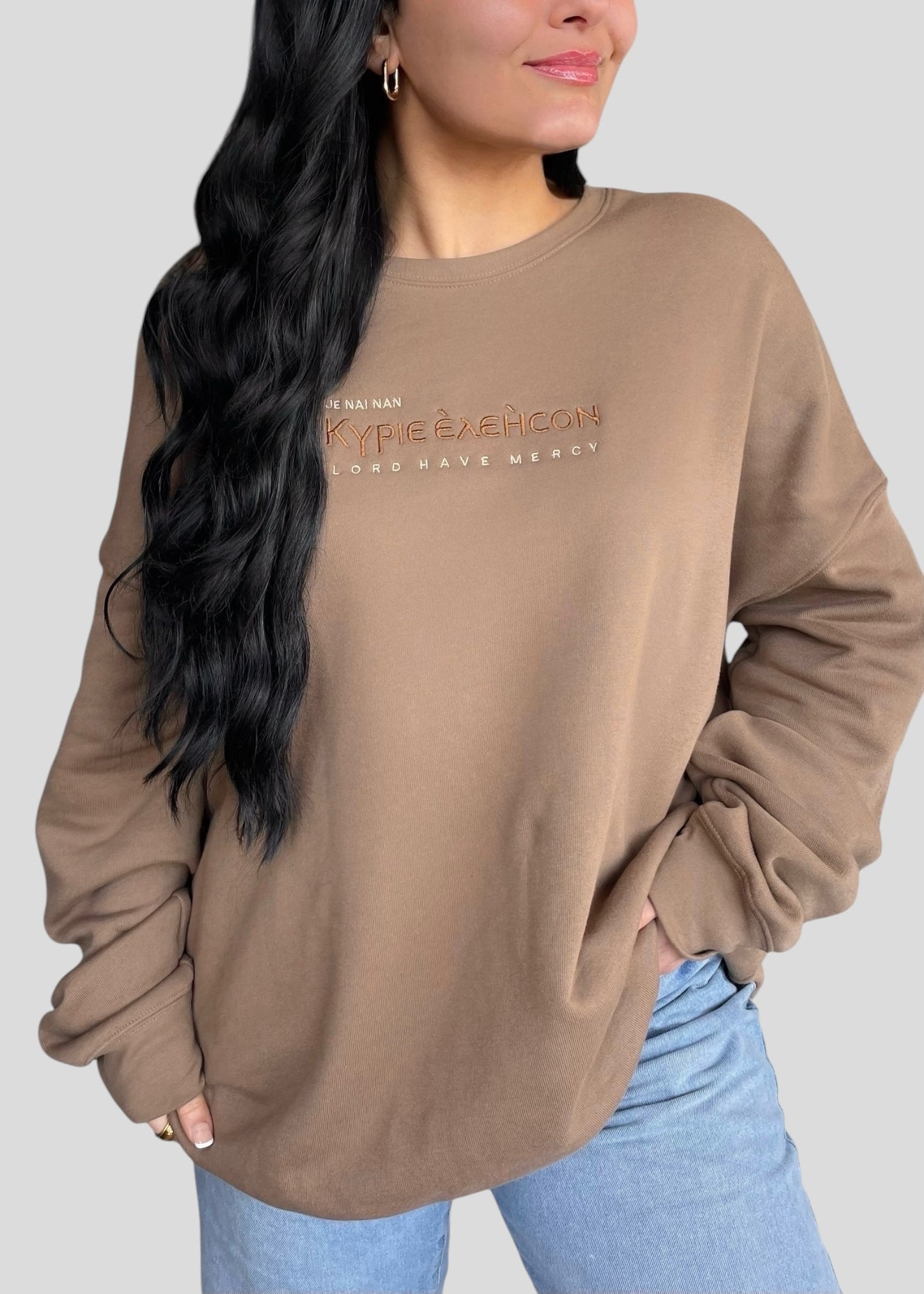 Embroidered Kyrie Eleison Sweatshirts
