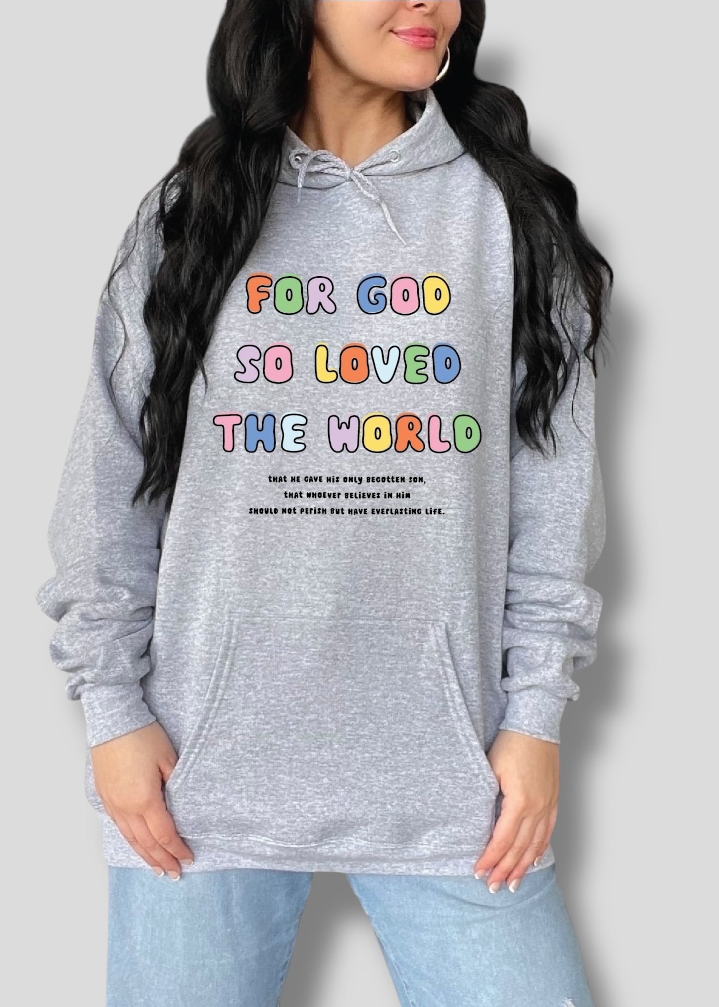 John 3:16-For God So Loved The World Doodle Sweatshirts