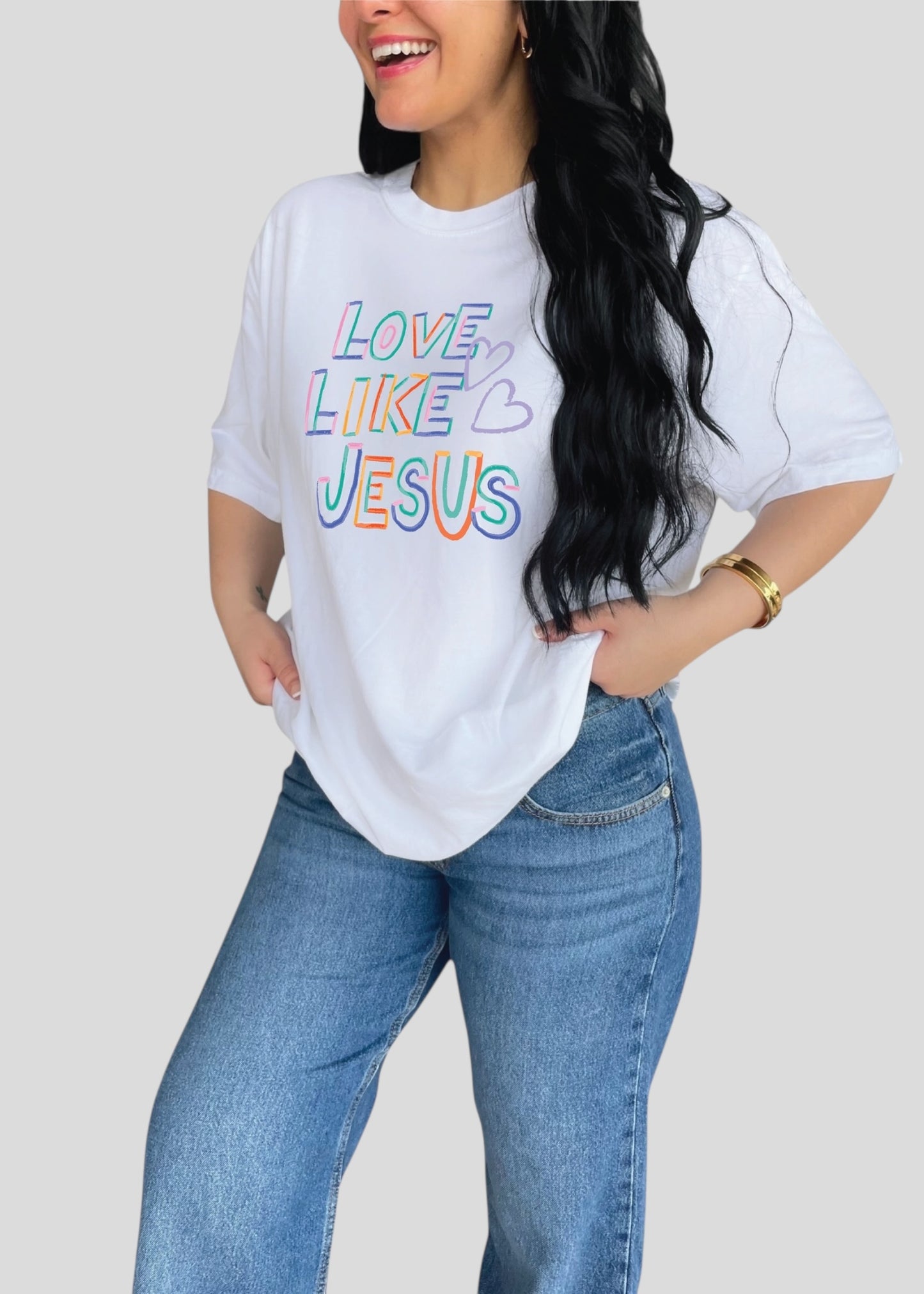 Love Like Jesus Crayon Doodle Tees