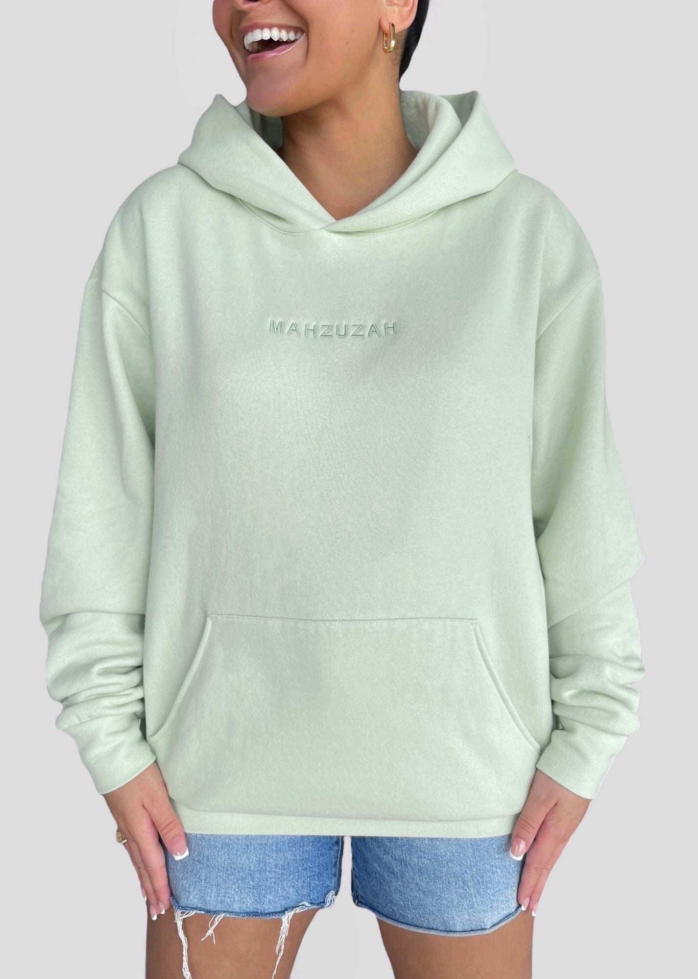 Coptic Floral Cross + Mahzuzah Printed & Embroidered Sweatshirts