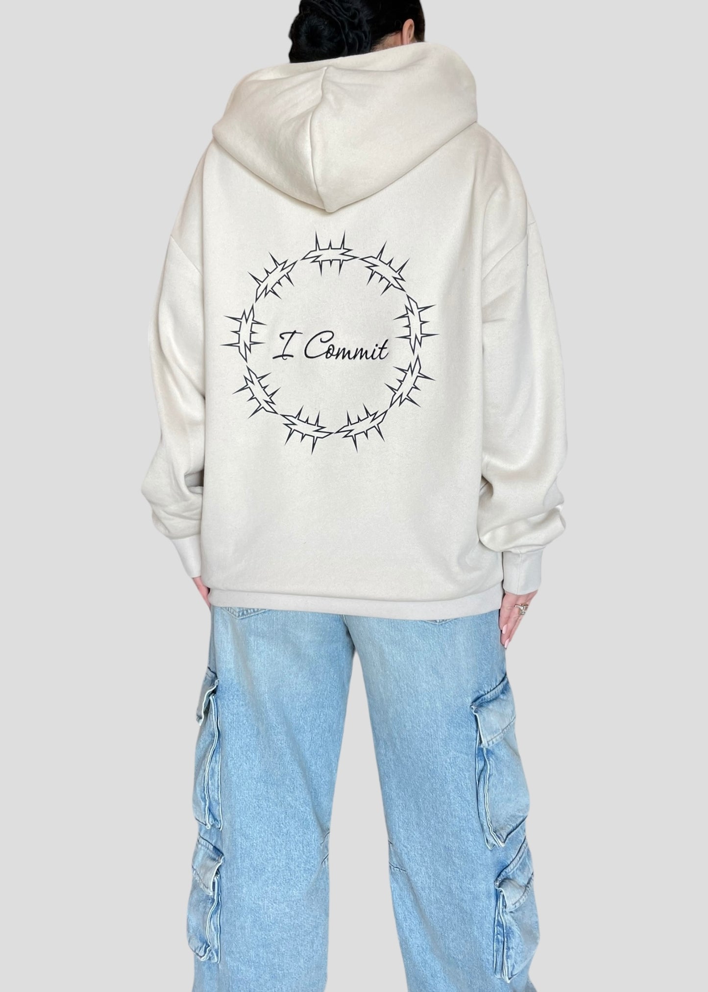 Embroidered and Printed Last Words of Christ Hoodies