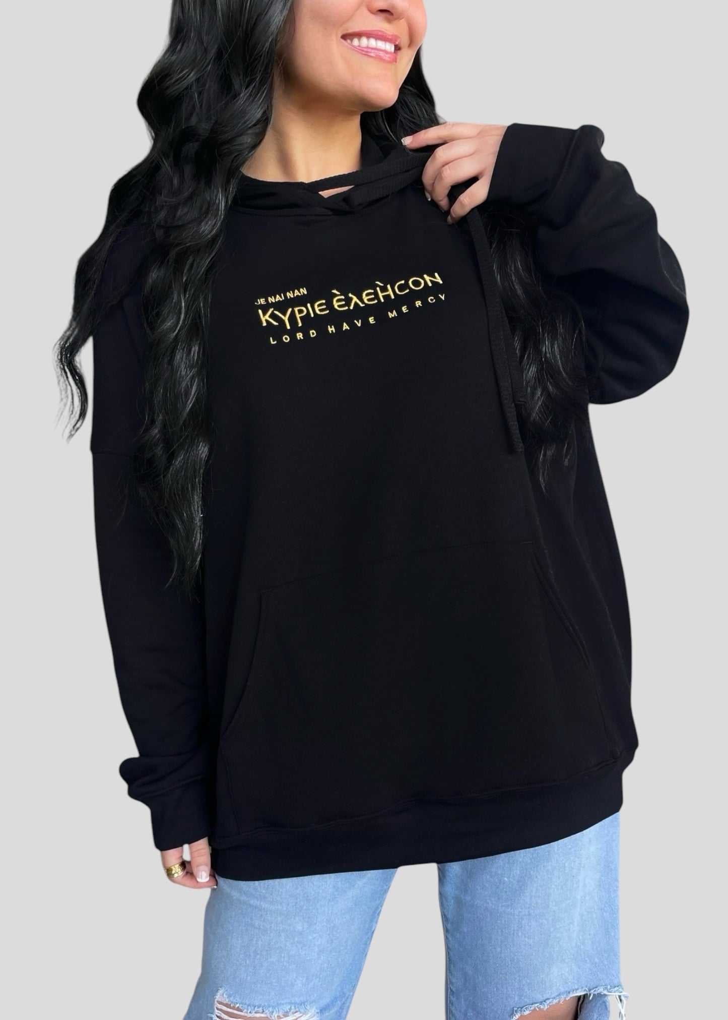Embroidered Kyrie Eleison Sweatshirts