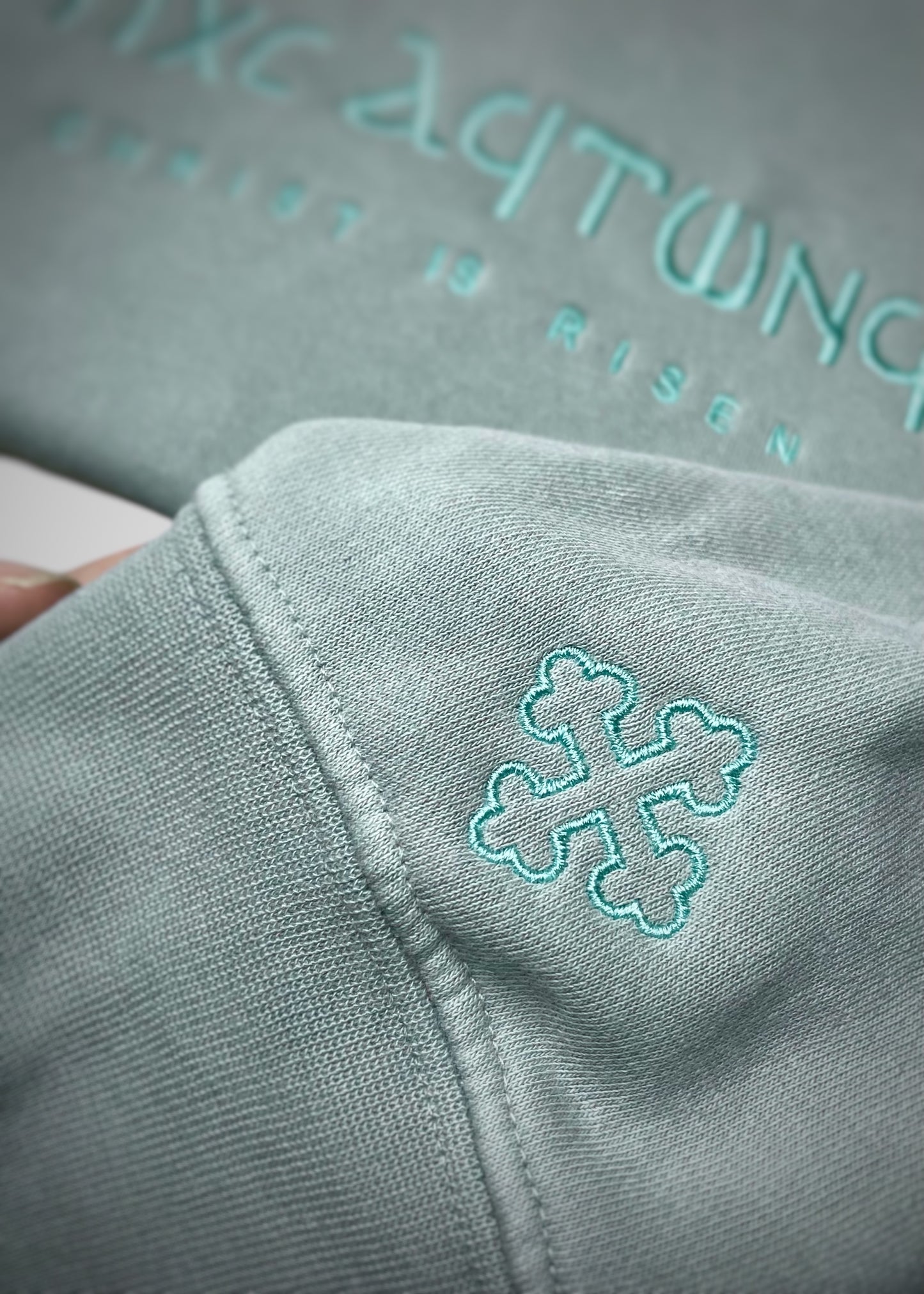 Embroidered Coptic Christ is Risen Sweatshirts