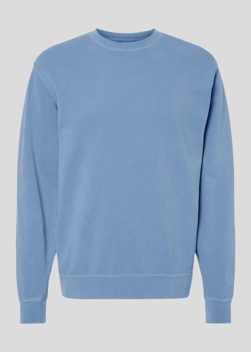 Embroidered Custom Floral Text Crewneck