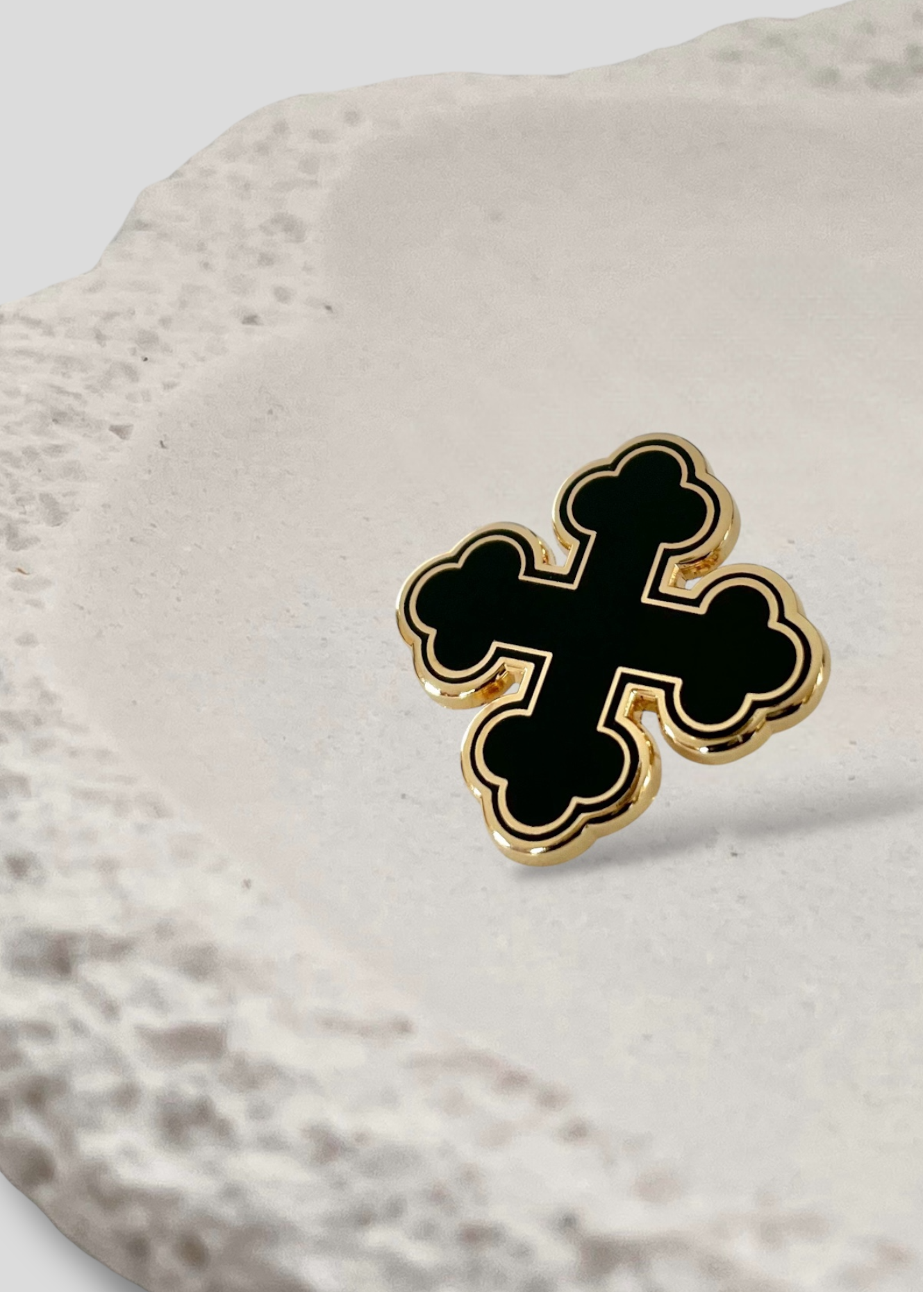Round Coptic Cross Pins