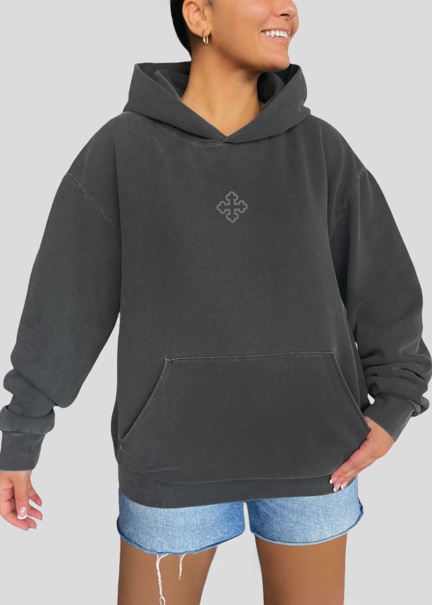 Embroidered Round Coptic Cross Sweatshirts