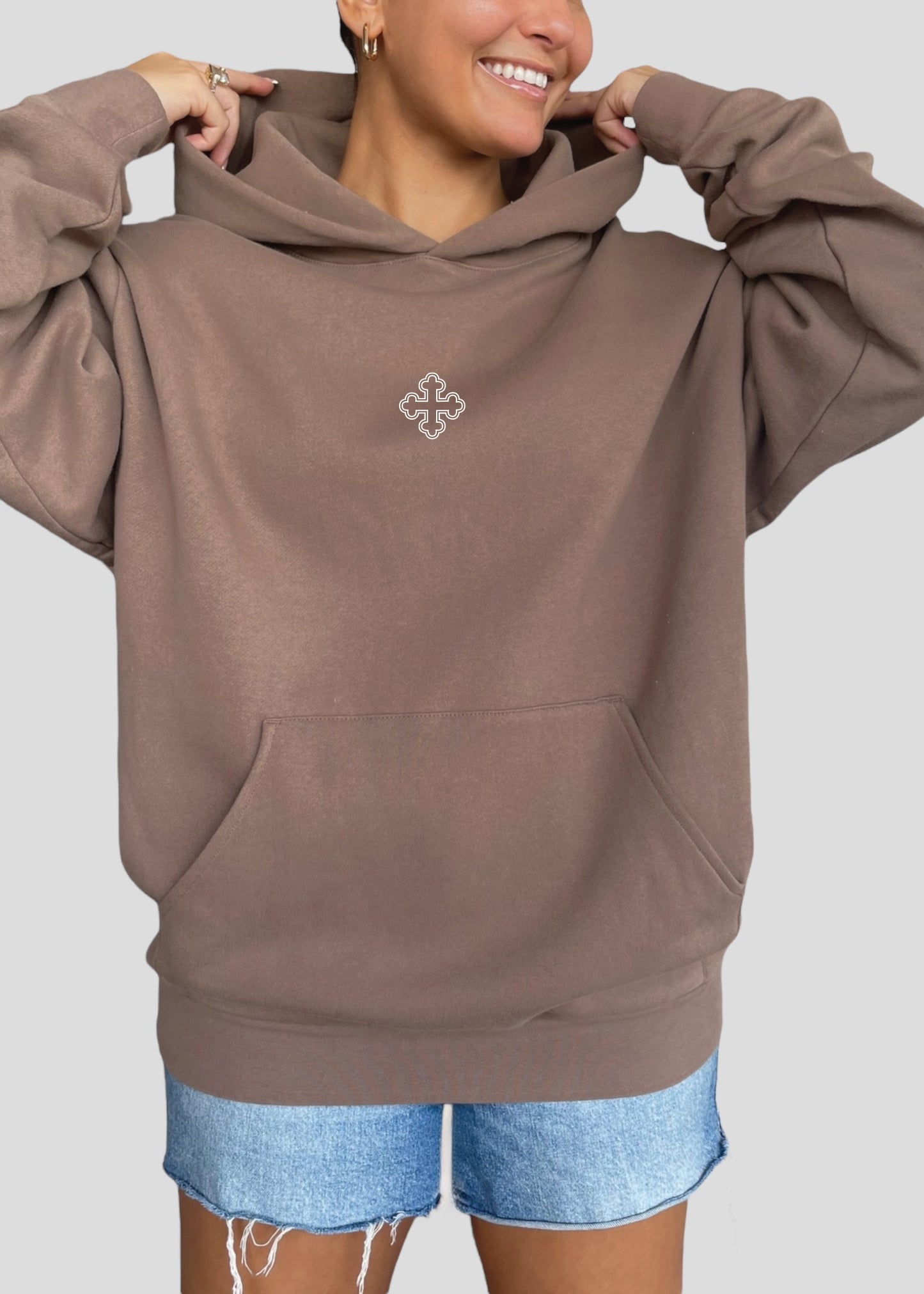Embroidered Round Coptic Cross Sweatshirts