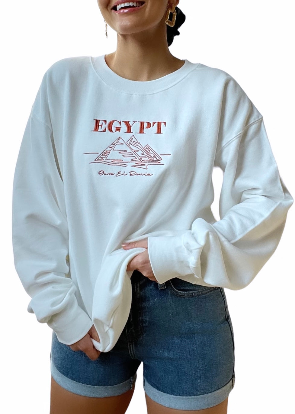 Embroidered Egypt Sweatshirts