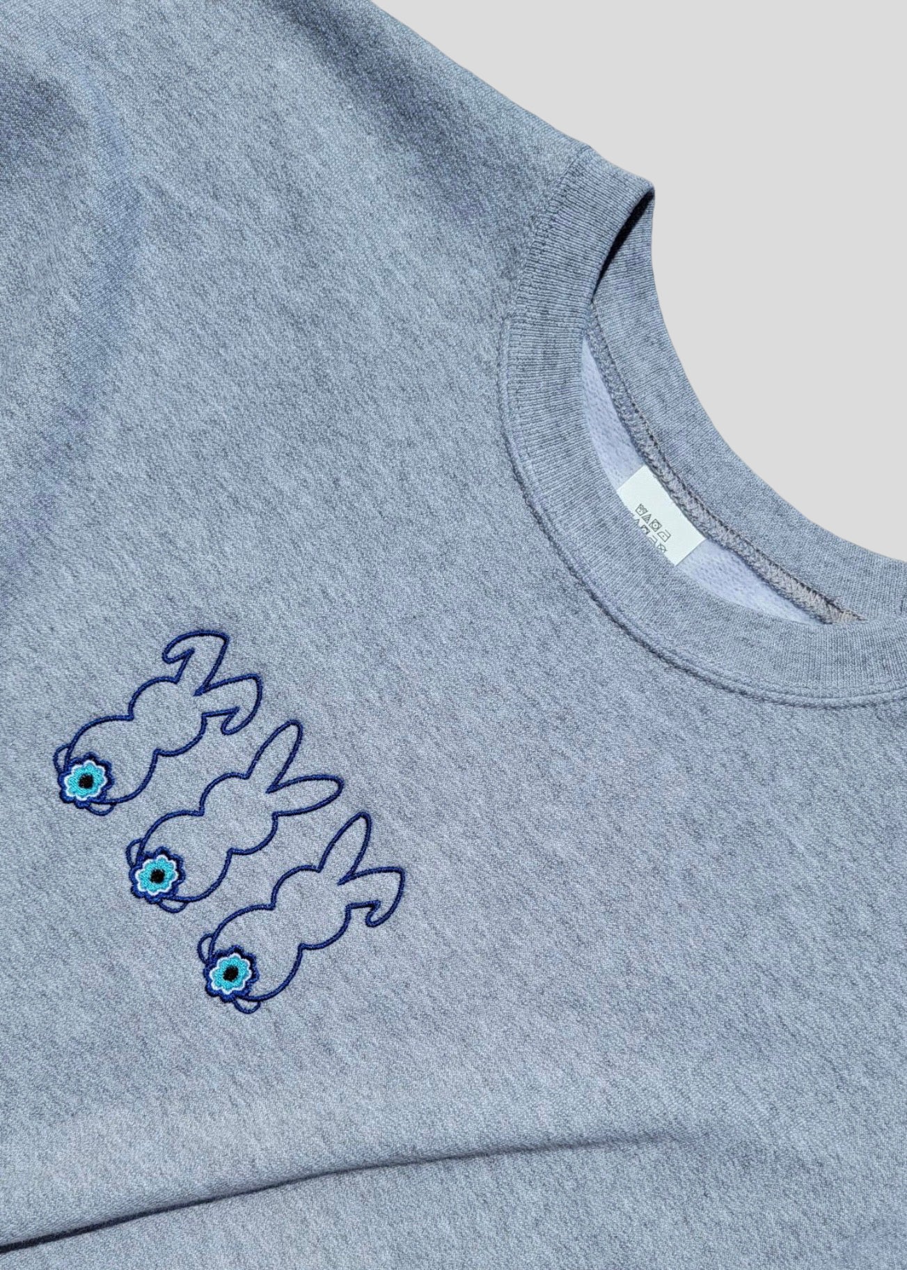 Embroidered Evil Eye Bunnies Sweatshirts