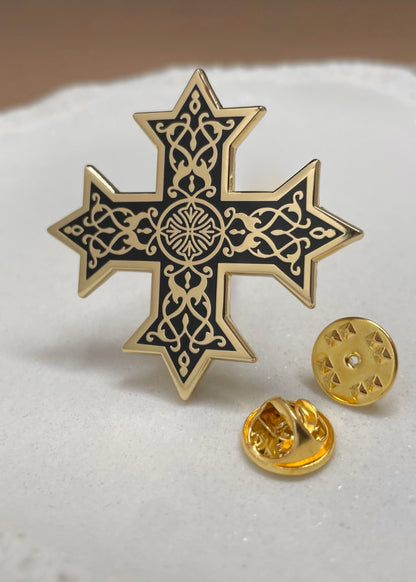 Hard Enamel Coptic Cross Pins