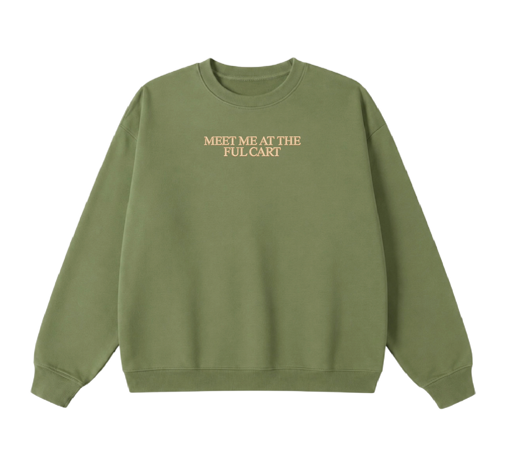 Embroidered Meet Me at the Ful Cart Crewneck