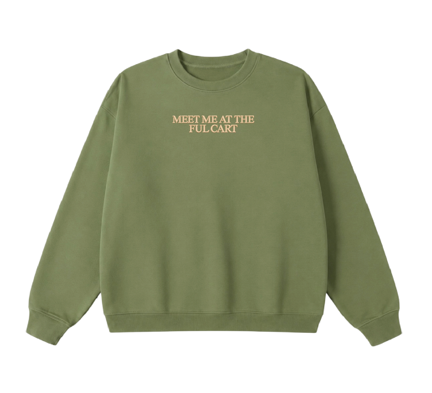 Embroidered Meet Me at the Ful Cart Crewneck