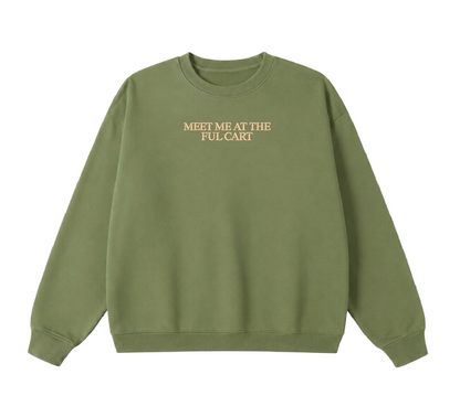 Embroidered Meet Me at the Ful Cart Crewneck