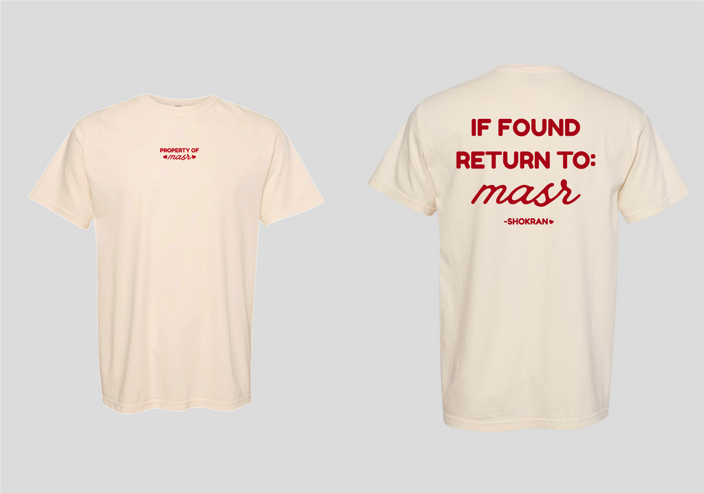 If Found Return to Masr Tee