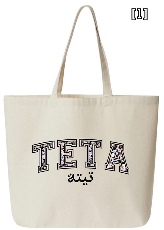 Floral Teta Jumbo Tote