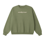 Embroidered Mentally In Masr Crewneck