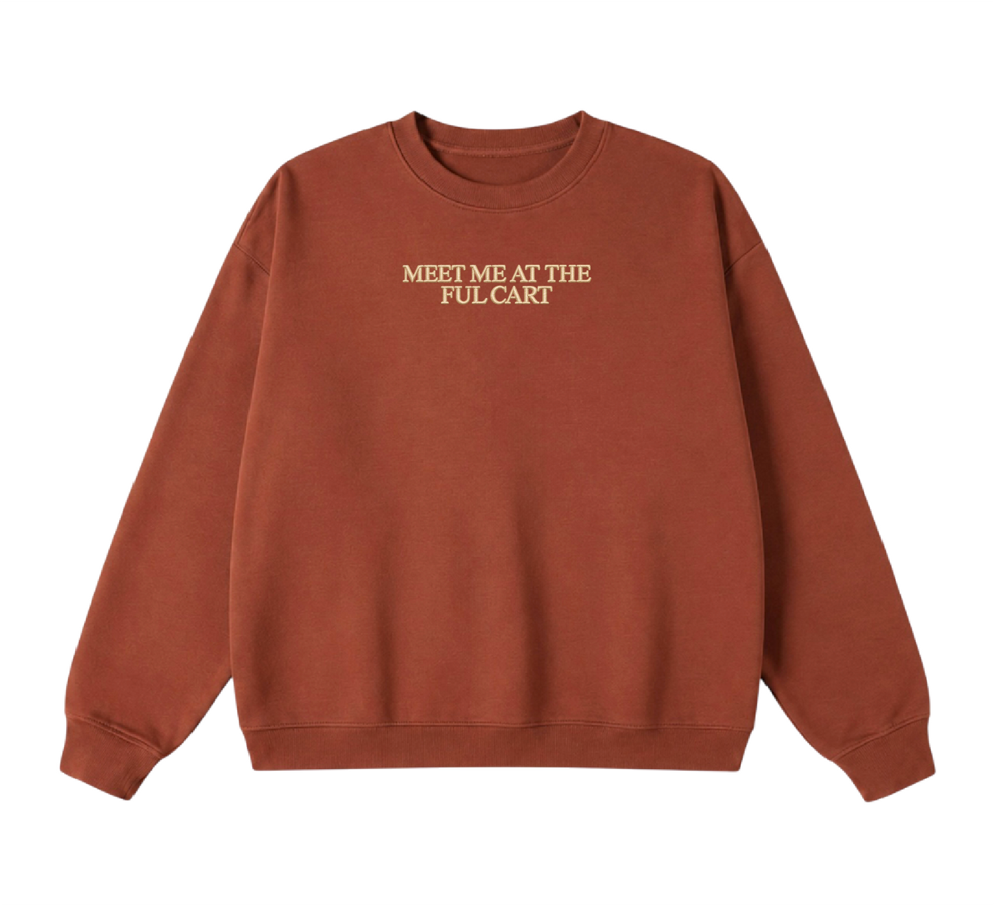 Embroidered Meet Me at the Ful Cart Crewneck