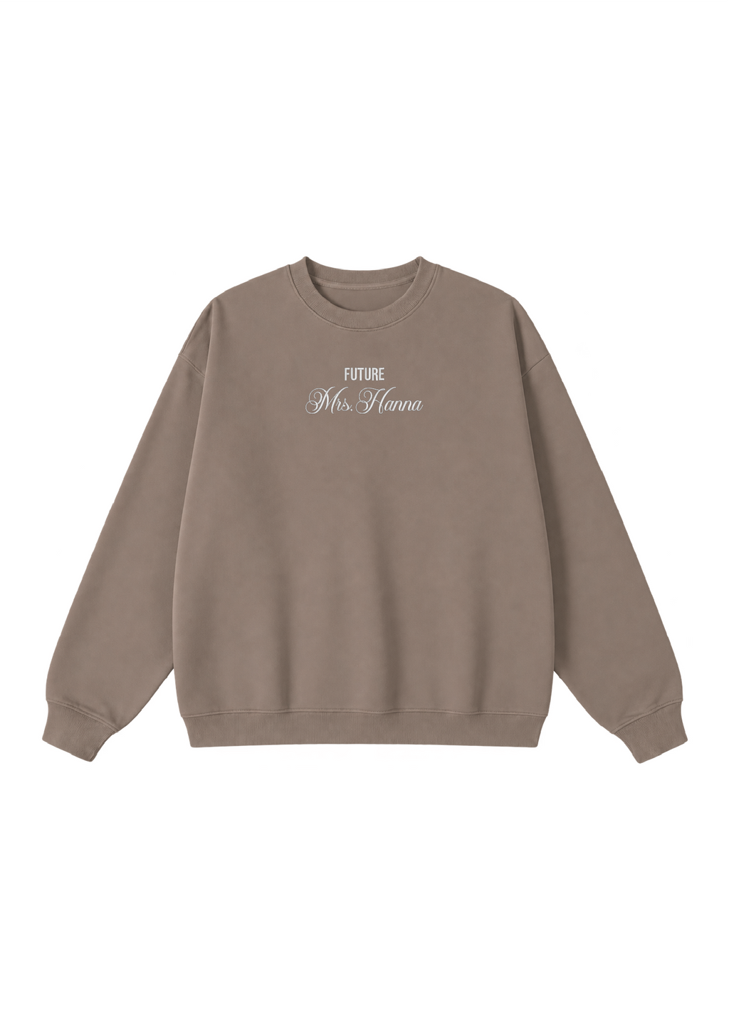 Embroidered Custom Future Mrs. Crewneck