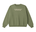 Embroidered When Life Gives You Lemons, Go To Masr For Manga Crewneck
