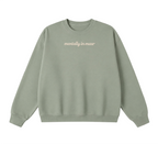 Embroidered Mentally In Masr Crewneck