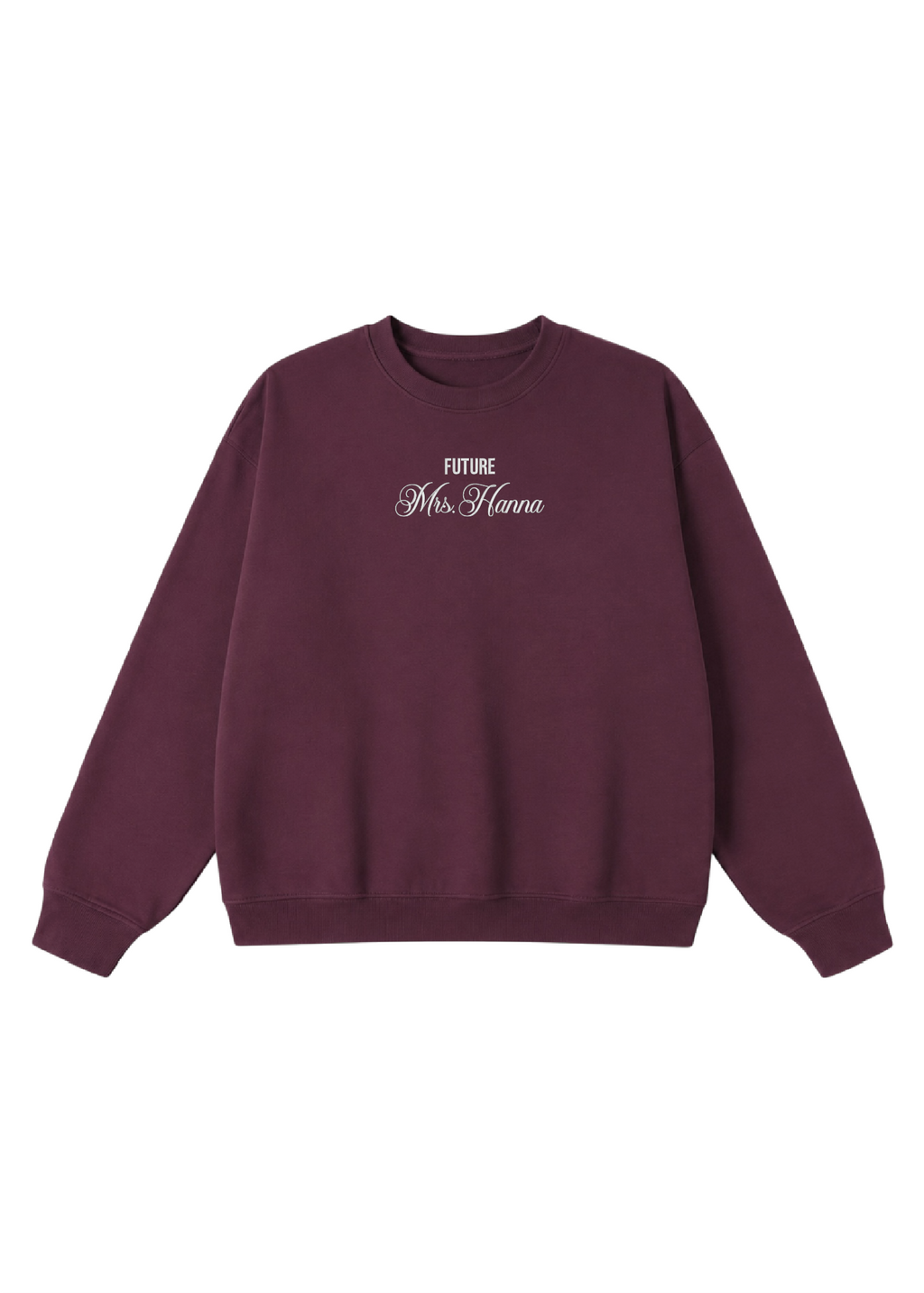 Embroidered Custom Future Mrs. Crewneck