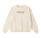 Embroidered When Life Gives You Lemons, Go To Masr For Manga Crewneck