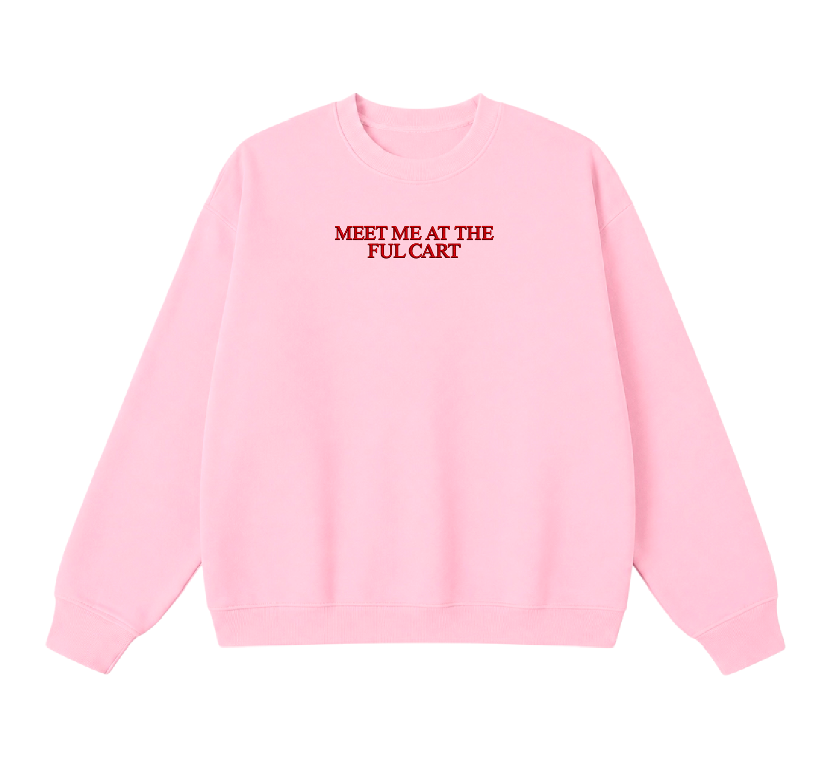 Embroidered Meet Me at the Ful Cart Crewneck