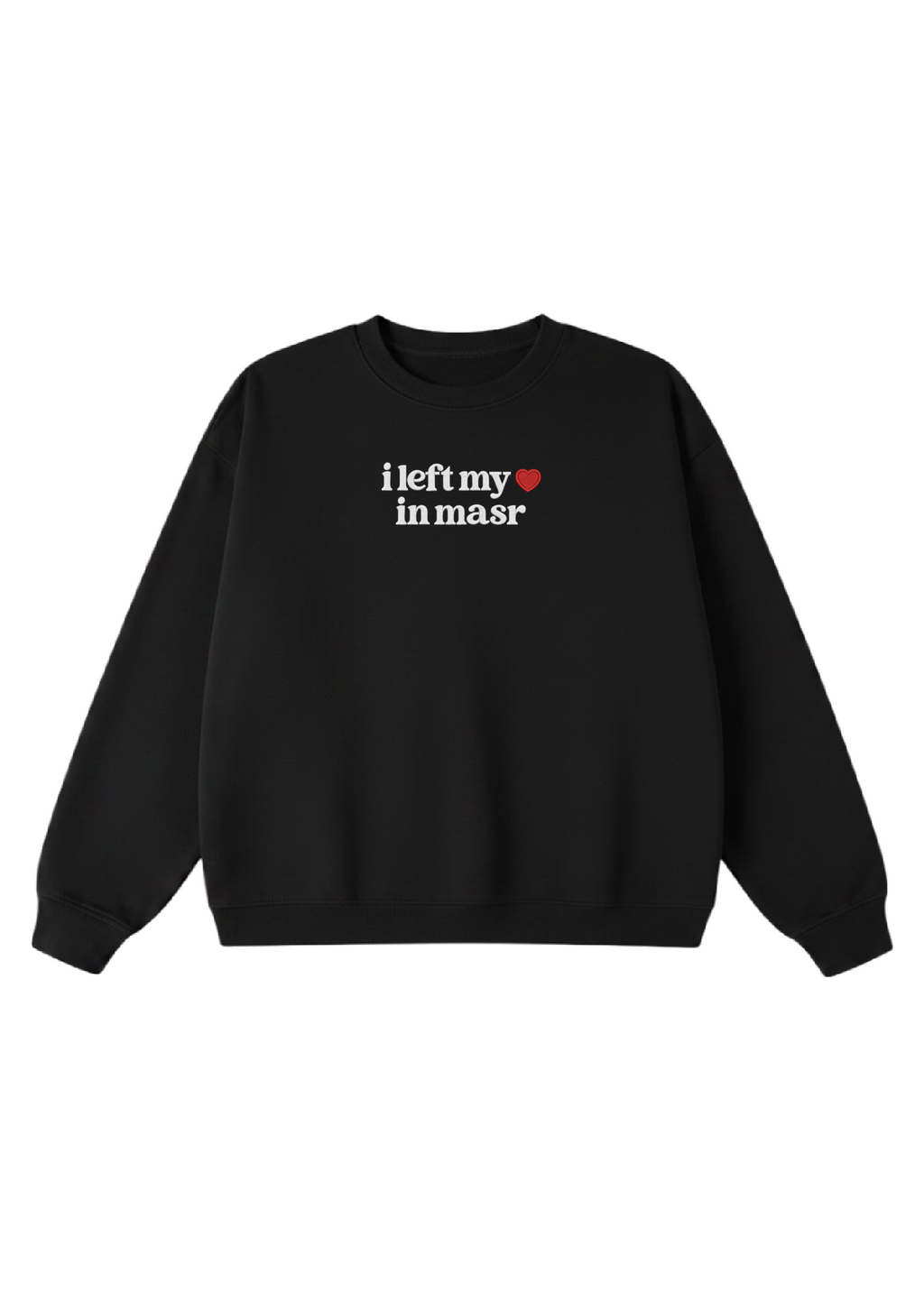 Embroidered I Left My Heart in Masr Crewneck