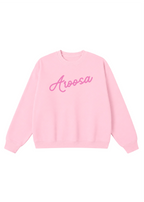 Aroosa Cursive Script Crewneck