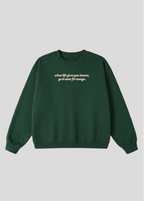 Embroidered When Life Gives You Lemons, Go To Masr For Manga Crewneck