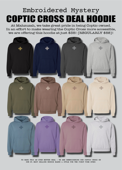 [DEAL HOODIE] Embroidered Unisex Mystery Coptic Cross Hoodie
