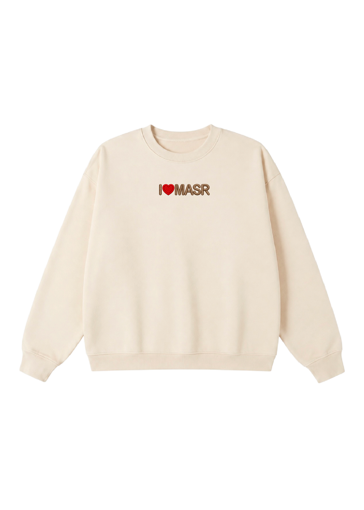 Embroidered I Heart Masr Crewneck