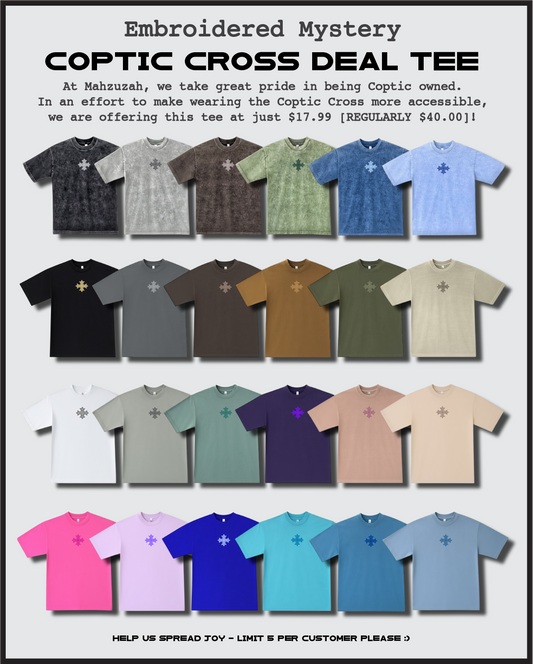 [DEAL TEE] Embroidered Unisex Mystery Coptic Cross Tee
