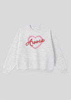 Vintage Scalloped Heart Aroosa Crewneck