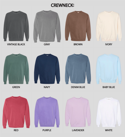 Embroidered Glitter Applique Aroosa Crewneck