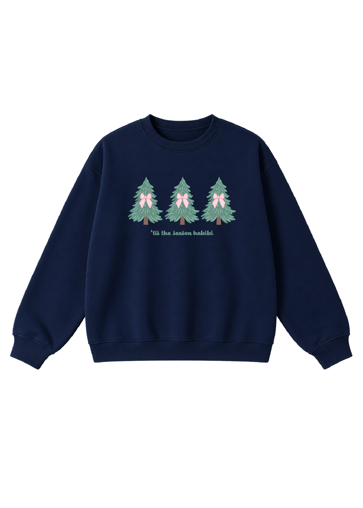'Tis The Season Habibi- Coquette Christmas Tree Crewneck