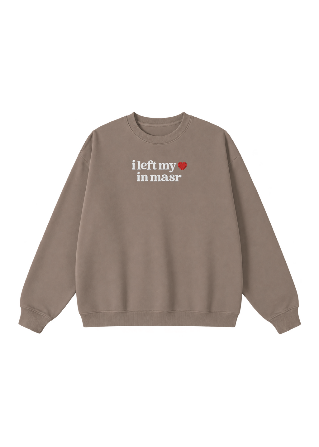 Embroidered I Left My Heart in Masr Crewneck